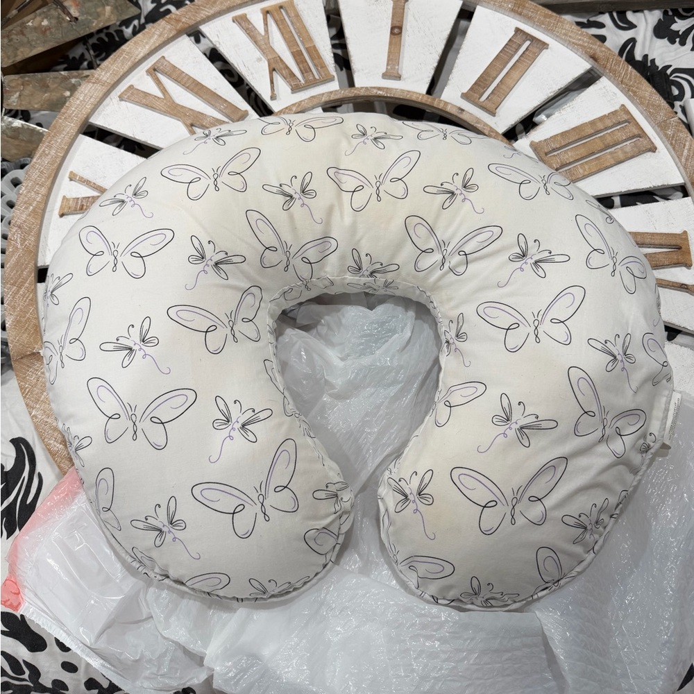 Butterfly Print Nursing Pillow